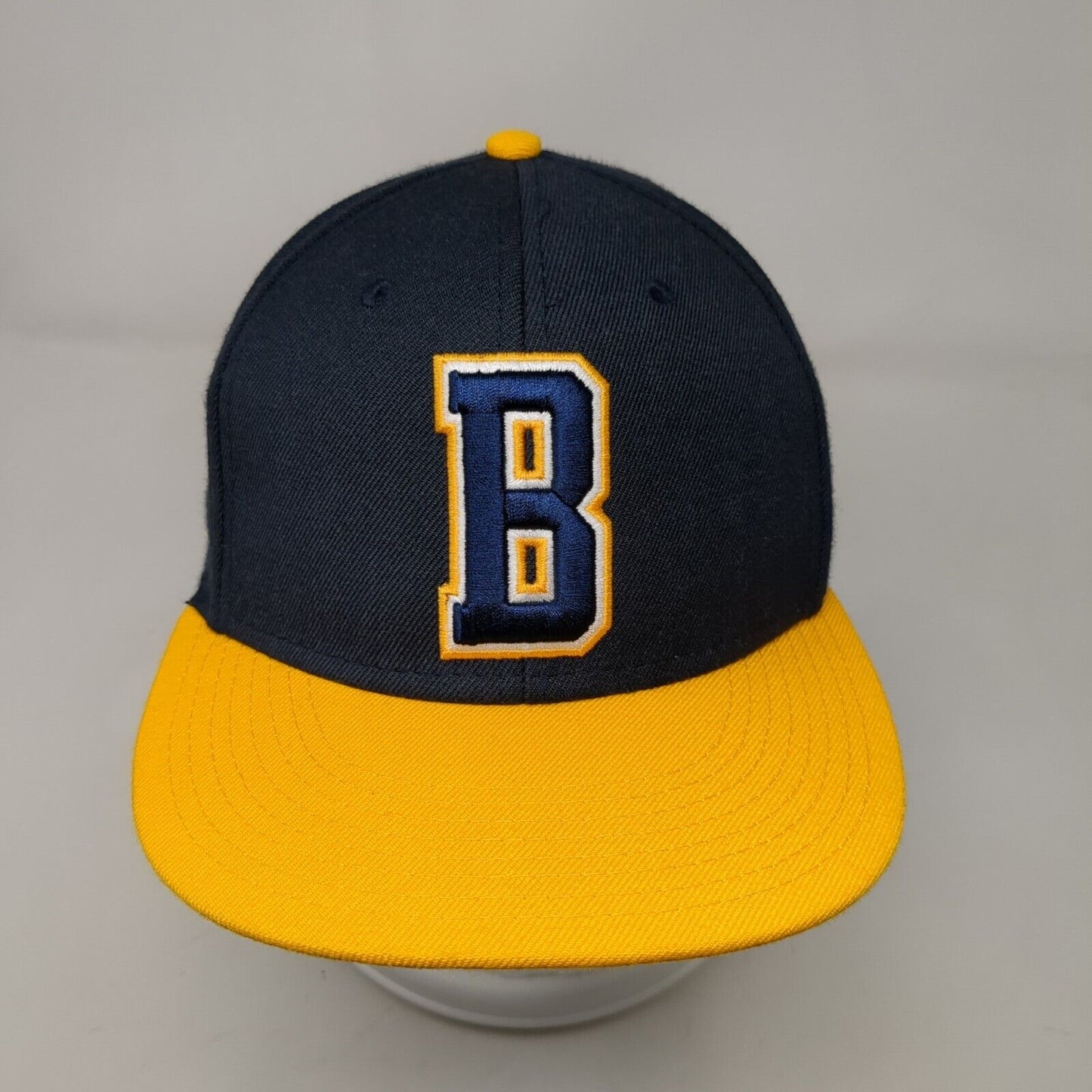 Letter B Fitted Hat Multi 7 1/4 Embroidered Montana Colorblock The Game