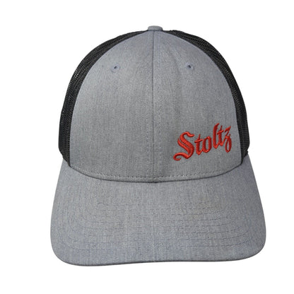 Stoltz Snapback Trucker Hat Gray M/L Adjustable Mesh Back 6 Panel Richardson