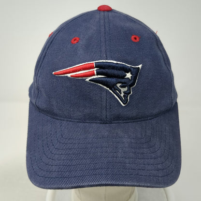 New England Patriots NFL Logo Athletic Blue Red Gray One Size Strapback Hat Cap