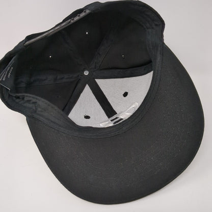 Bodybuilding.com Snapback Hat Black One Size Embroidered Logo 6 Panel