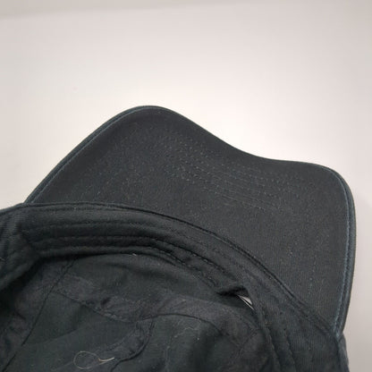 Newhattan Slideback 5 Panel Cap Black One Size Adjustable Breathable Blank