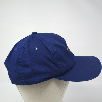 Port Angeles Snapback Hat Blue One Size Adjustable Embroidered Triangle