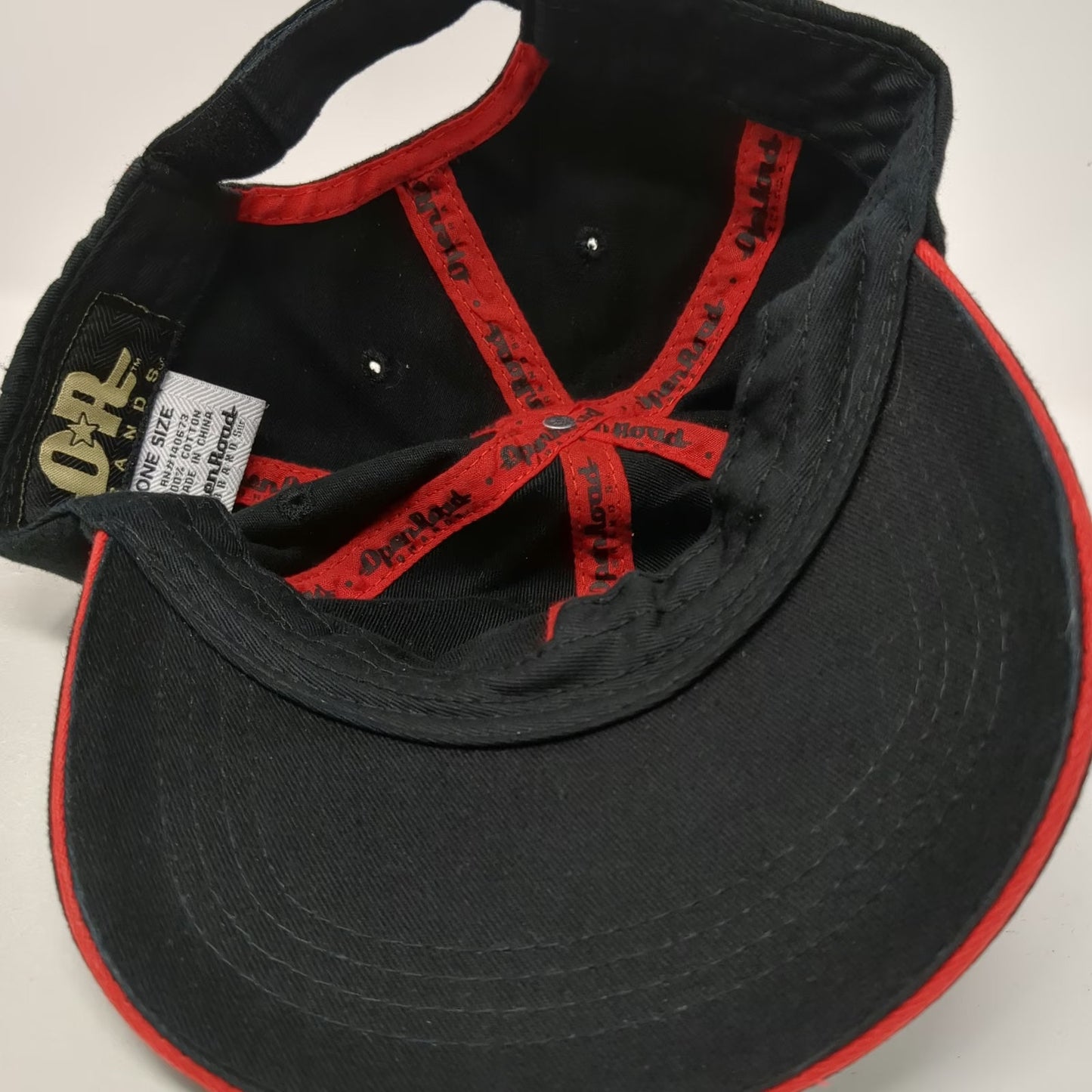 Open Road Route 66 America's Highway Baseball Cap Black One Size Strapback Hat