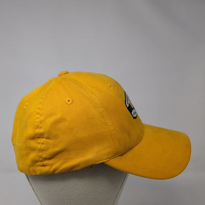 Snowboarding A Natural High Fitted Hat Yellow One Size Embroidered