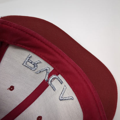 RVCA Snapback Hat Red One Size Adjustable Colorblock PM Tenore 6 Panel