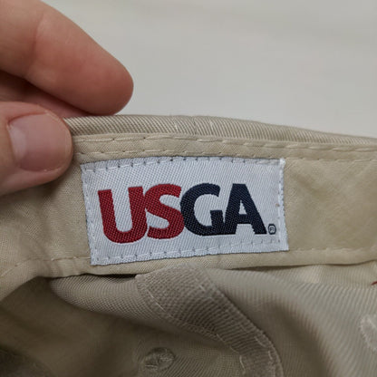USGA Slideback Hat 2012 US Open The Olympic Club Tan Embroidered Logo Golf