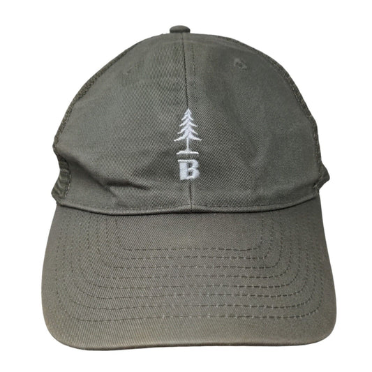 Bass Outdoor Tree Logo Snapback Trucker Hat Green One Size Mesh Back