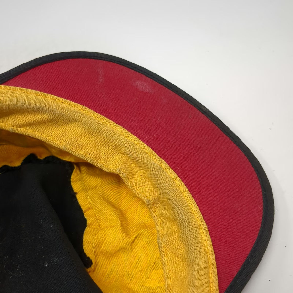 Genuine Crowd Black Yellow 7 5/8 Soccer Florida Strikers Map Army Hat Vintage