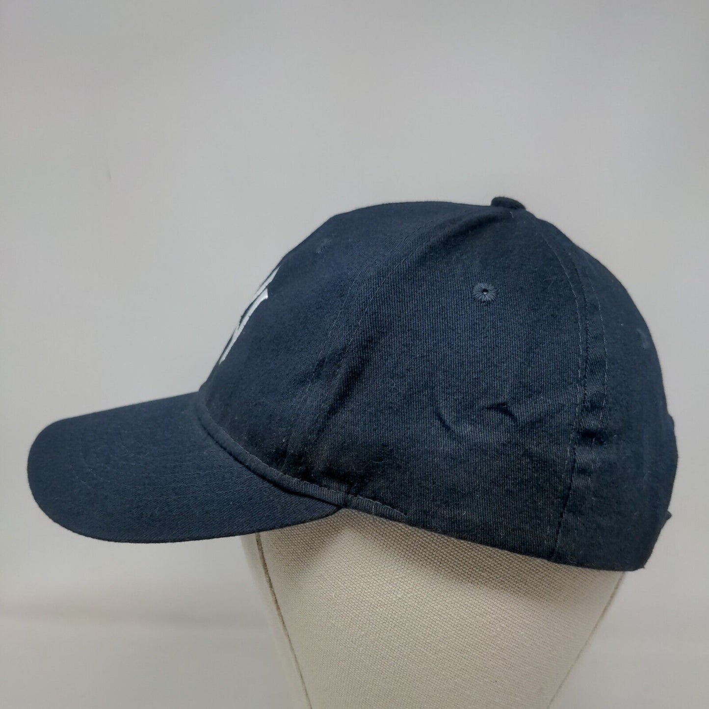 New York Yankees Men's Strapback Hat Blue Embroidered Logo MLB 100% Cotton