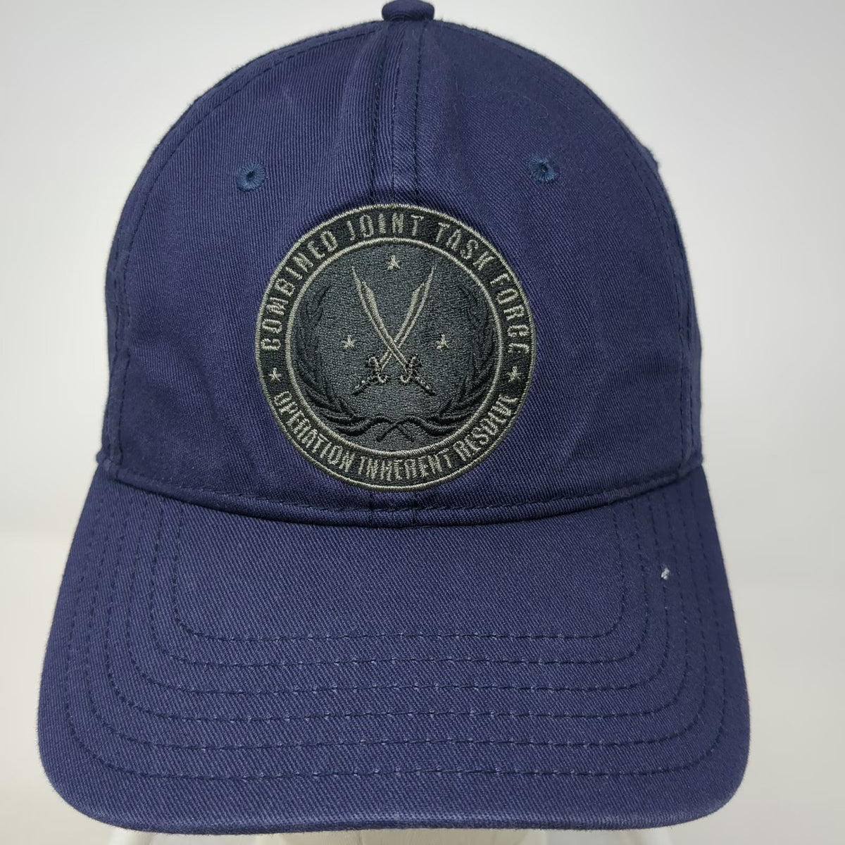 Under Armour Baseball Cap Blue OSFM Operation Inherent Resolve Task Force Hat