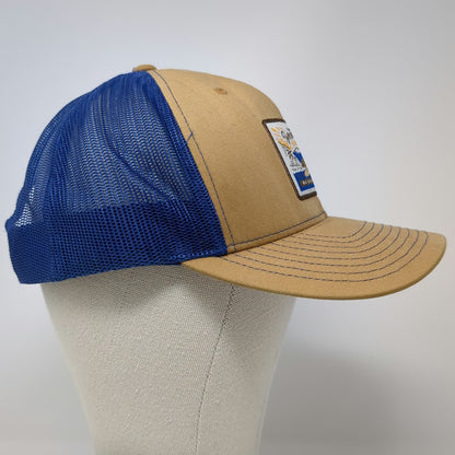 Western Aloha Trucker Hat Brown Blue One Size Big Island Hawaii Surf Board Patch