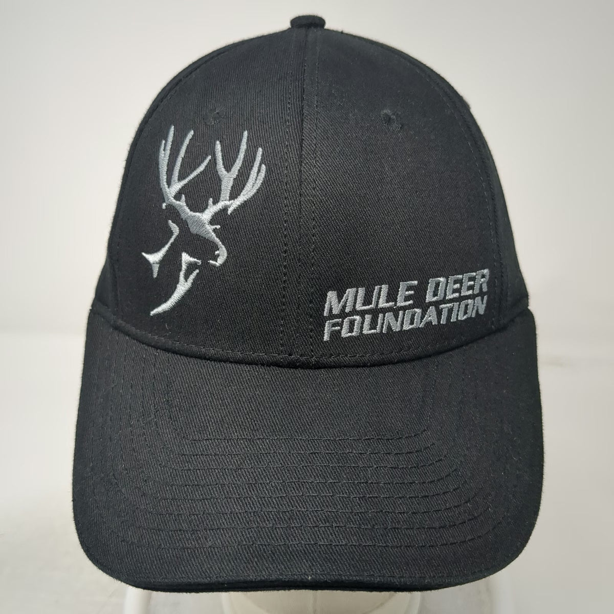Mule Deer Foundation Baseball Cap Black One Size Strapback 1988 Deer Logo Hat