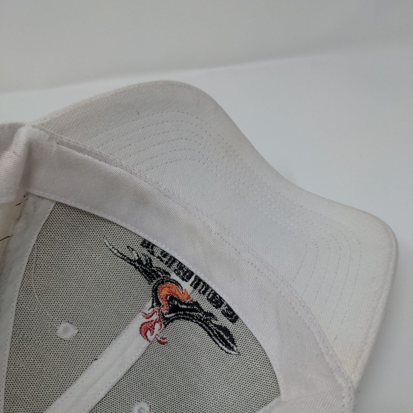 Kilauea Hawaii Strapback Hat White One Size Embroidered Hawaiian Headwear