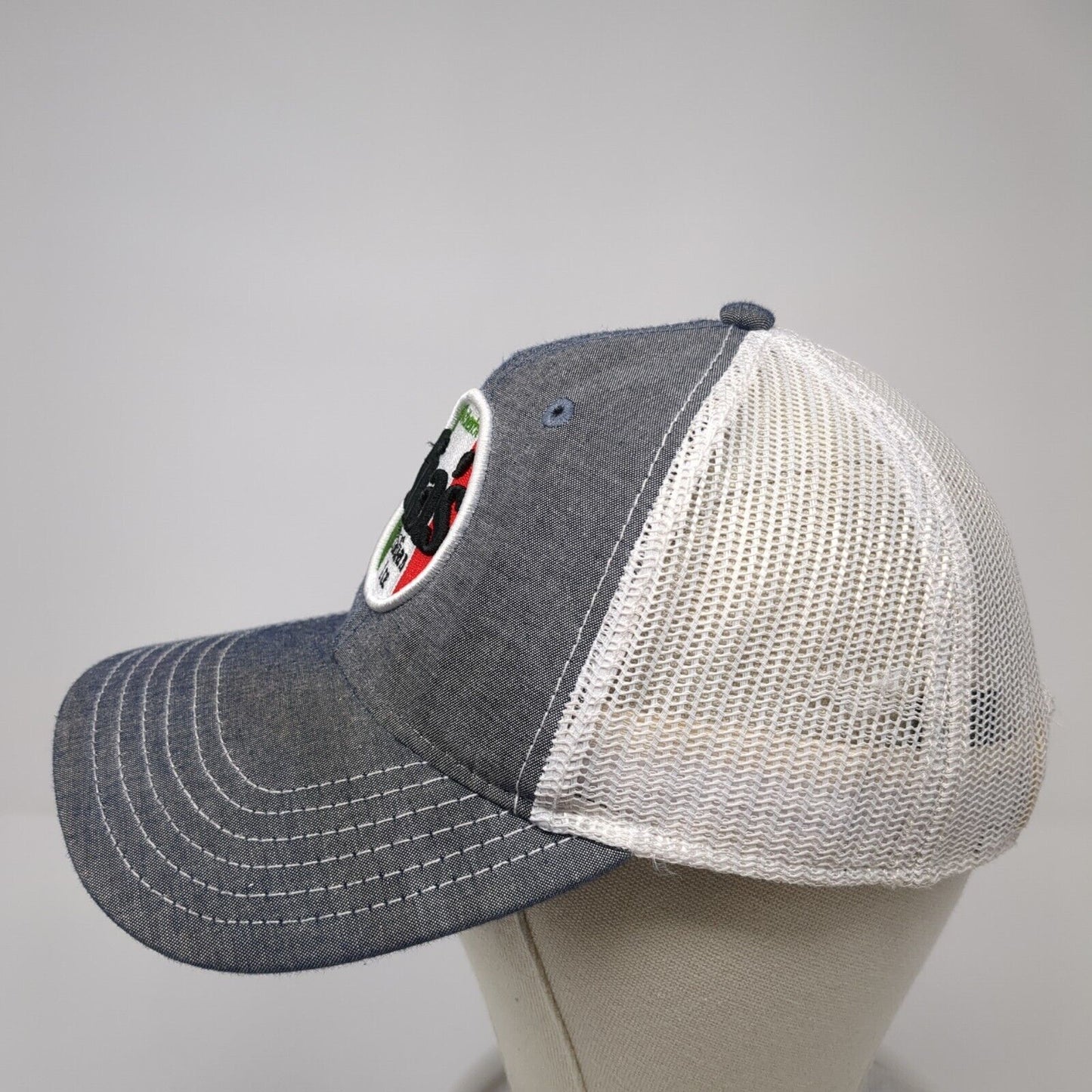Sia's Italian Ice Snapback Mesh Back Trucker Hat Gray One Size Otto