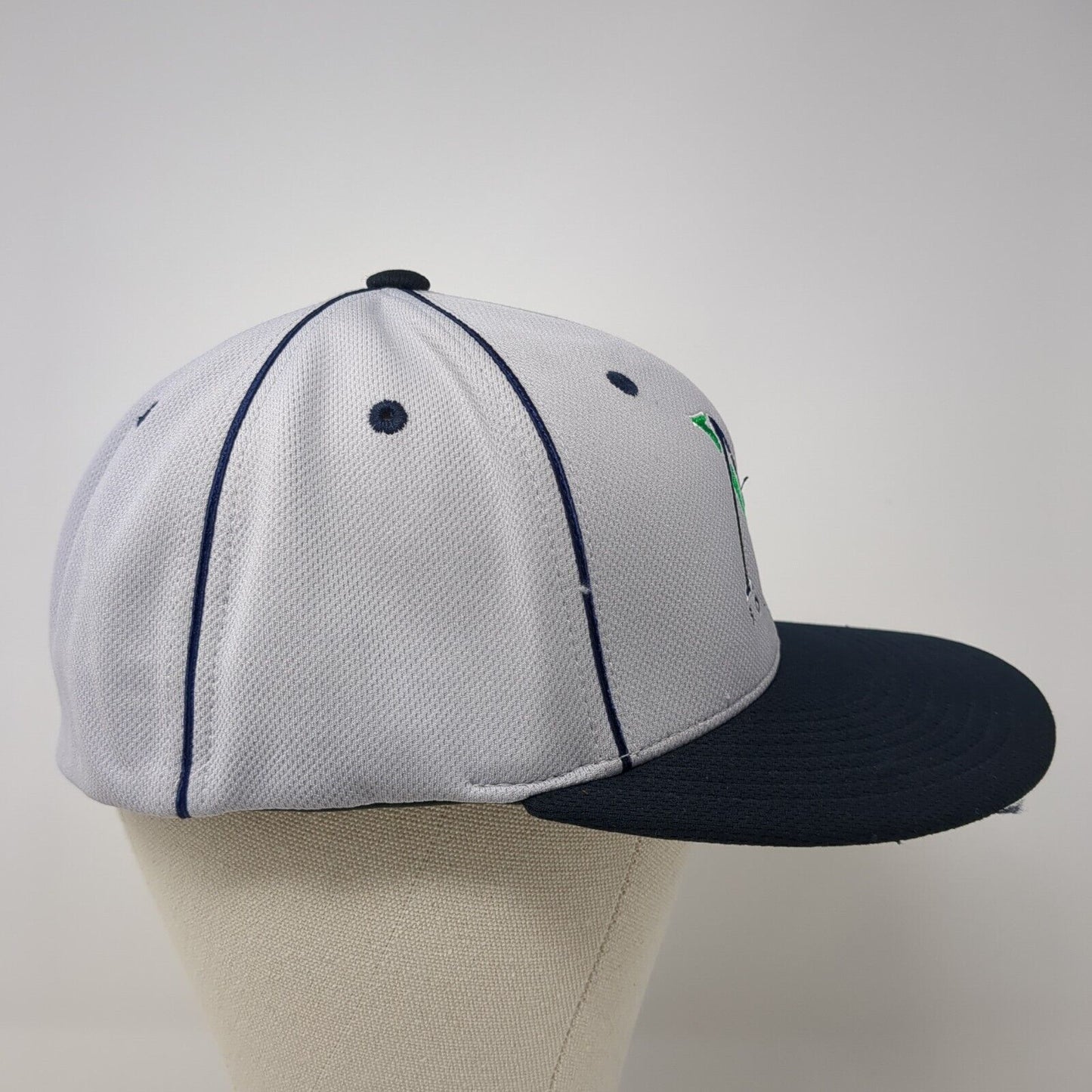VM Softball Fitted Hat Gray 7 3/8-8 Embroidered D Series Pacific Headwear
