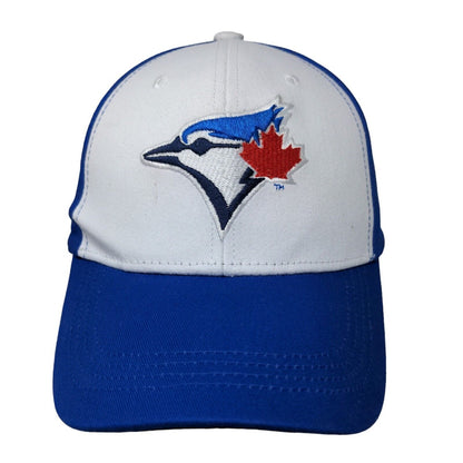 Toronto Blue Jays Men's Strapback Hat Blue Adjustable Embroidered Logo Cotton