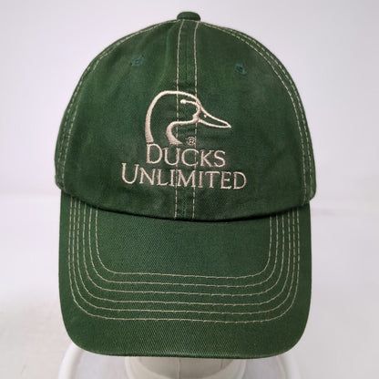 Ducks Unlimited Baseball Cap Green One Size Strapback Duck Logo Since 1937 Hat