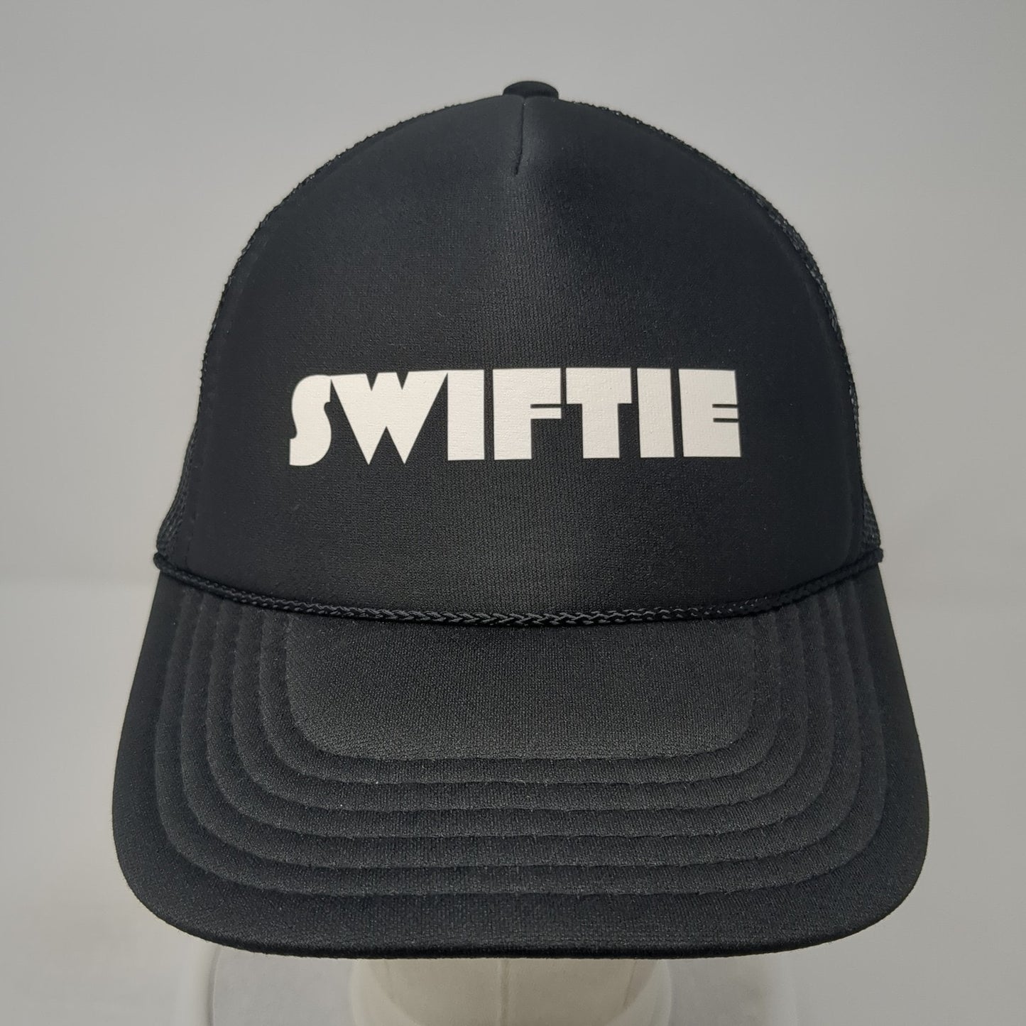 Swiftie Snapback Trucker Hat Black One Size Adjustable Mesh Back 6 Panel Otto