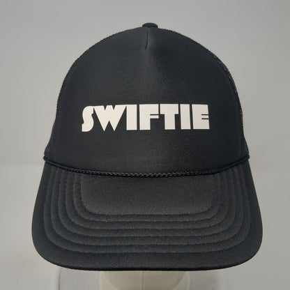 Swiftie Snapback Trucker Hat Black One Size Adjustable Mesh Back 6 Panel Otto