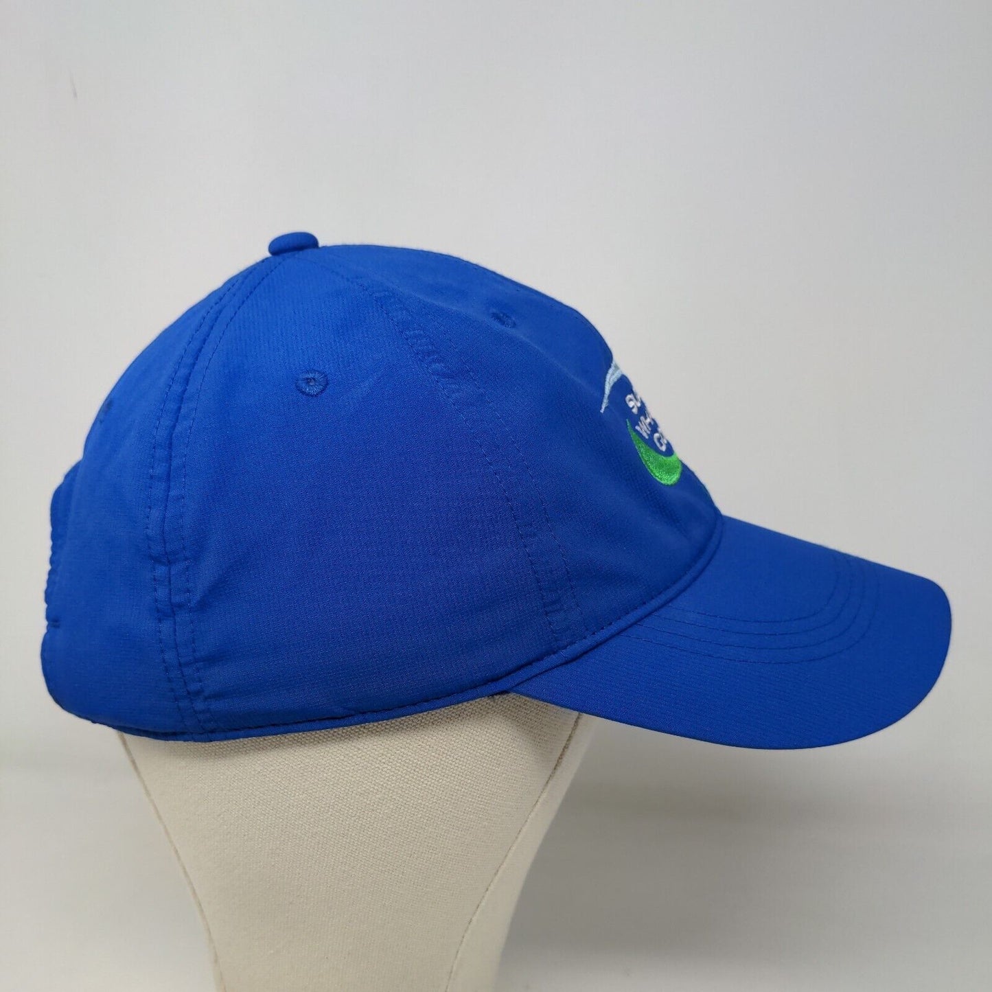 Nike Men's Strapback Hat Blue Size OSFM Embroidered Suzy Whaley Golf Logo