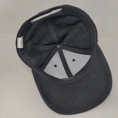 Subaru Snapback Hat Black OSFM Adjustable Embroidered Solid 6 Panel