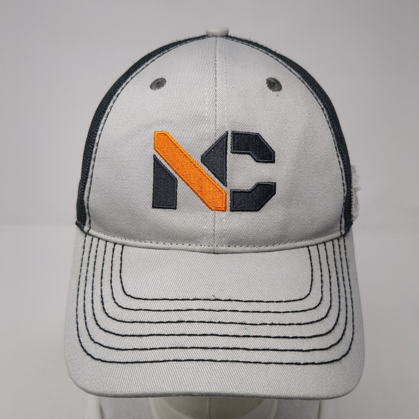 Ness Campbell Crane Rigging Strapback Trucker Hat Gray OS Mesh Back Towsleys