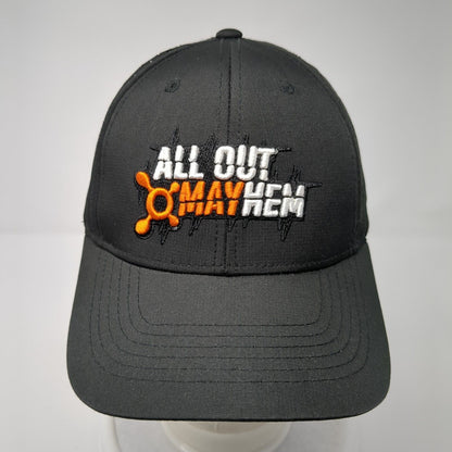 All Out Mayhem Strapback Hat Black One Size Embroidered Perforated