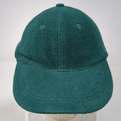 Gap Green Fleece Baseball Cap One Size Adjustable Strap Blank Soft Crown Hat