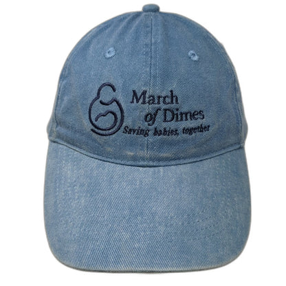 OTTO Baseball Cap Blue One Size Slideback Embroidered March of Dimes Logo Hat