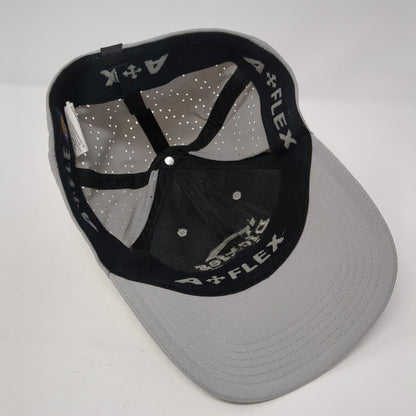 Dickies Fitted Hat Gray One Size A-Flex Stretch Embroidered Laser Cut