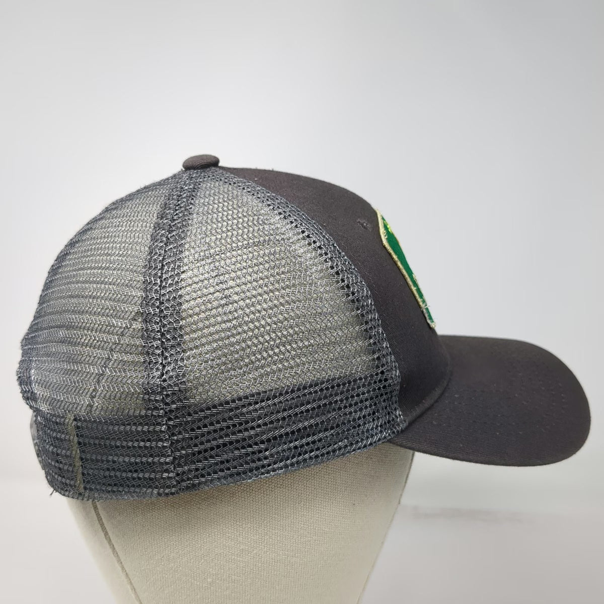 Gray Trucker Hat One Size Solely Real Clean Food Snapback Mesh Embroidered Logo
