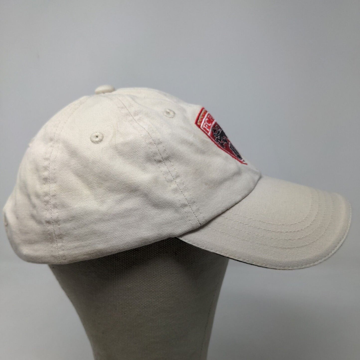 Port Authority Men's Strapback Hat Tan Embroidered Logo FC Pride