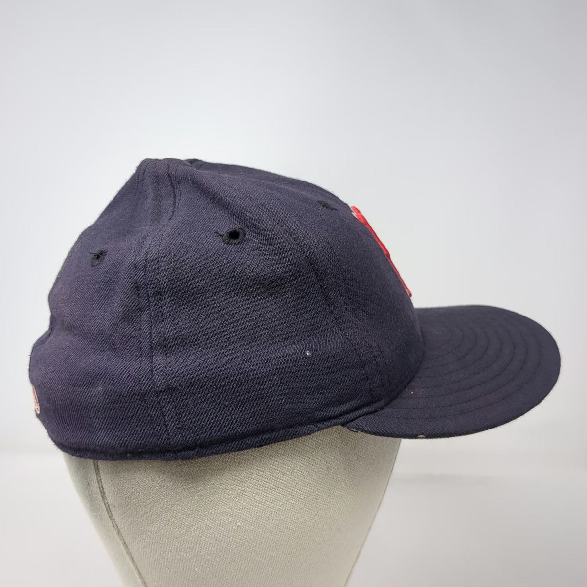 Boston Red Sox MLB New Era Blue 7 1/8 Wool Diamond Collection USA Hat Vintage