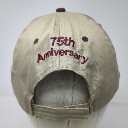 Otto Baseball Cap Beige Maroon One Size Owyhee Dam 75th Anniversary Oregon hat