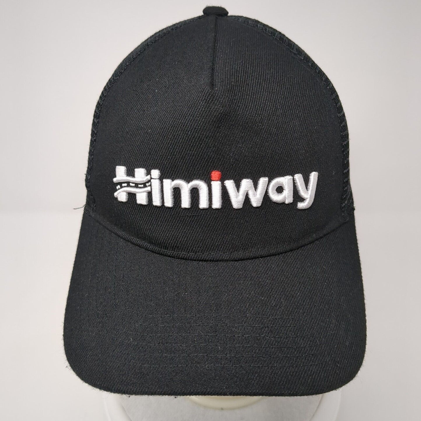Himiway Snapback Mesh Back Hat Black One Size Solid Embroidered