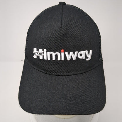 Himiway Snapback Mesh Back Hat Black One Size Solid Embroidered
