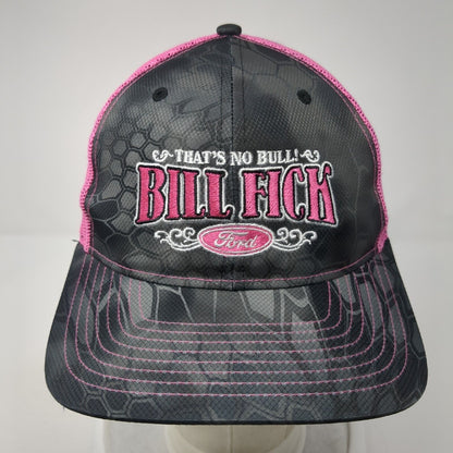 That's No Bull Bill Fick Ford Snapback Trucker Hat Camo Small Mesh Richardson