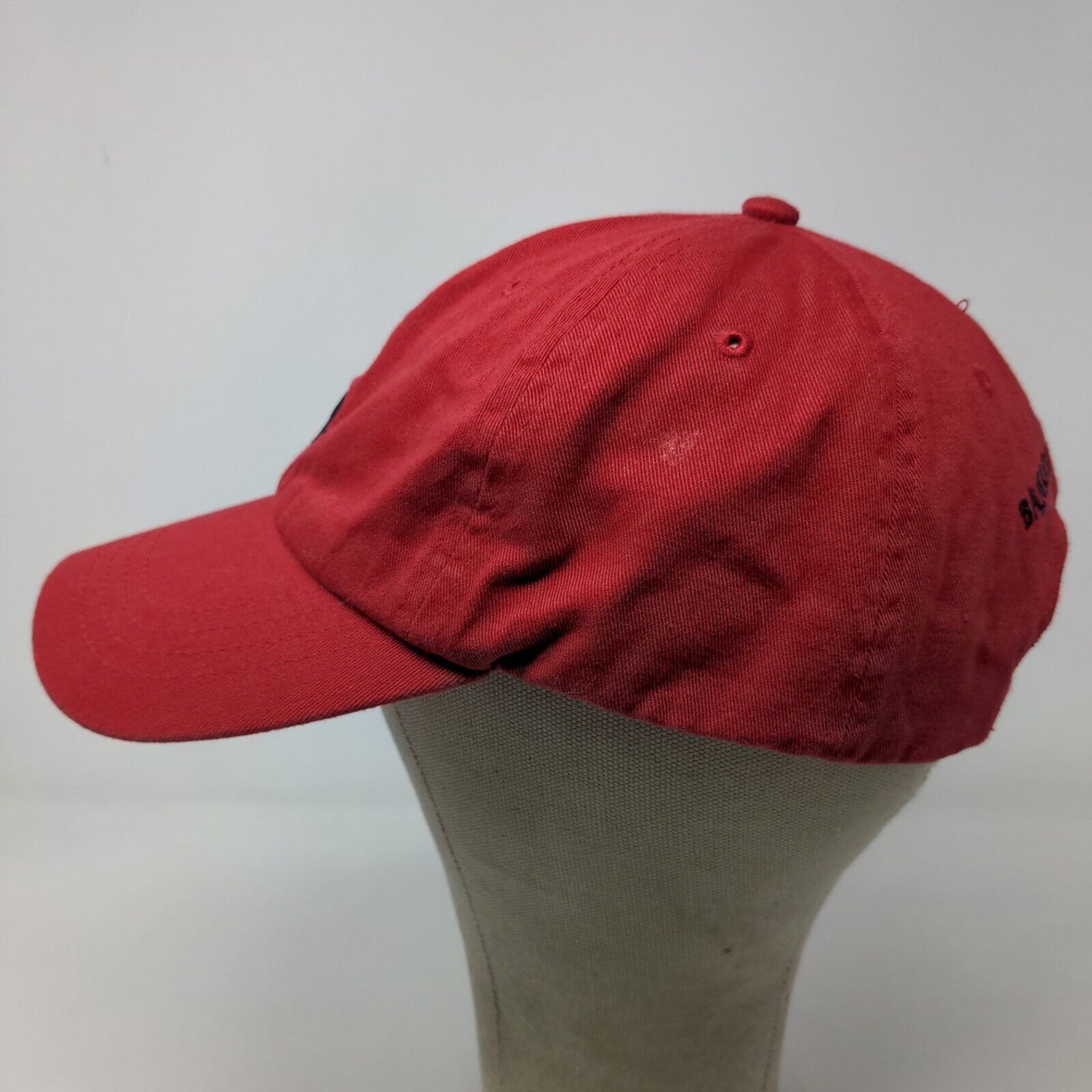 Banana Republic Men's Slideback Hat Red Size S/M Embroidered Elephant Logo