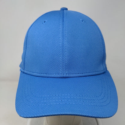 Athletic Works Fitted Hat Blue L/XL Solid 6 Panel Vent Holes Blank