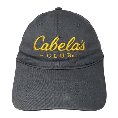 Cabela's Club Slideback Hat Gray OSFM Adjustable Embroidered Vented Holes