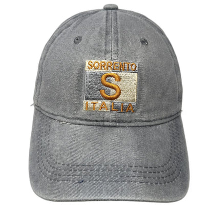 SpotClub Sorrento Italia Gray Baseball Cap One Size Slideback Souvenir Patch Hat