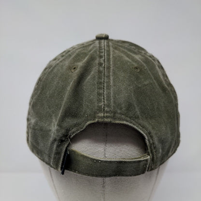 Leaven Worth Washington Strapback Hat Green OS Adjustable Embroidered Ouray