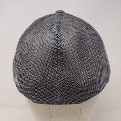 N Boise Fitted Mesh Back Trucker Hat Gray 7 3/8-8 Pacific Headwear