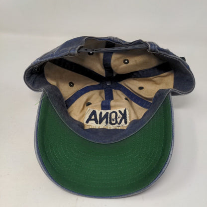 Kona Big Island Surf Shop Snapback Hat Blue One Size Embroidered Legacy