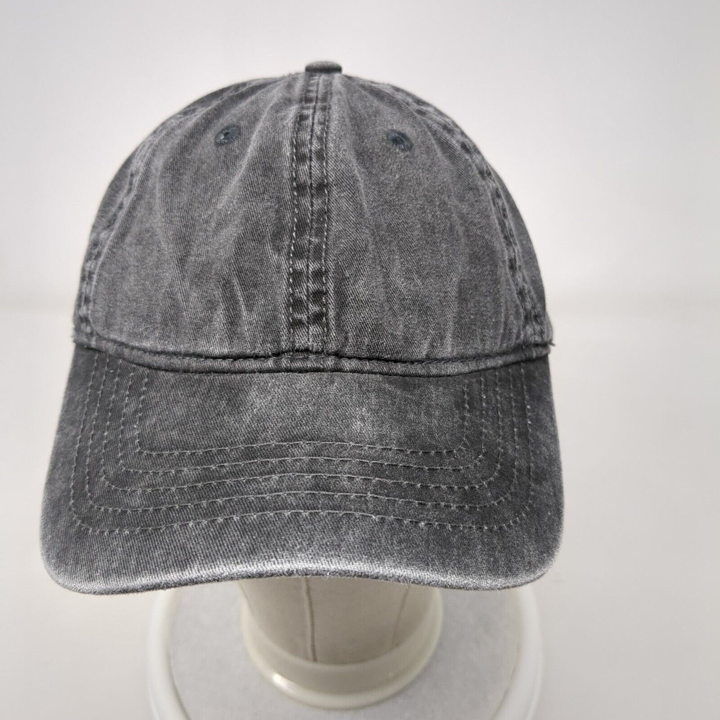 Unbranded Slideback Hat Gray One Size Adjustable Blank Solid 6 Panel