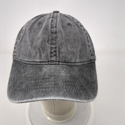Unbranded Slideback Hat Gray One Size Adjustable Blank Solid 6 Panel