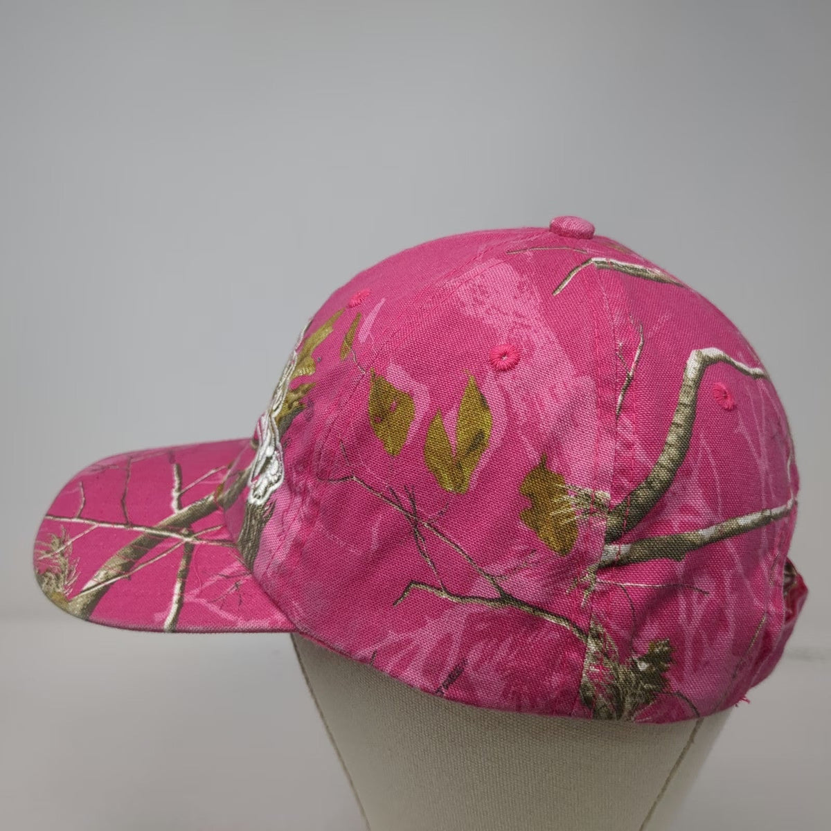 Kati Baseball Cap Pink One Size Eastern Idaho State Fair Camo Strapback Logo Hat