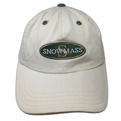 Imperial Snowmass Baseball Cap Beige One Size Green Gold Strapback Cotton Hat