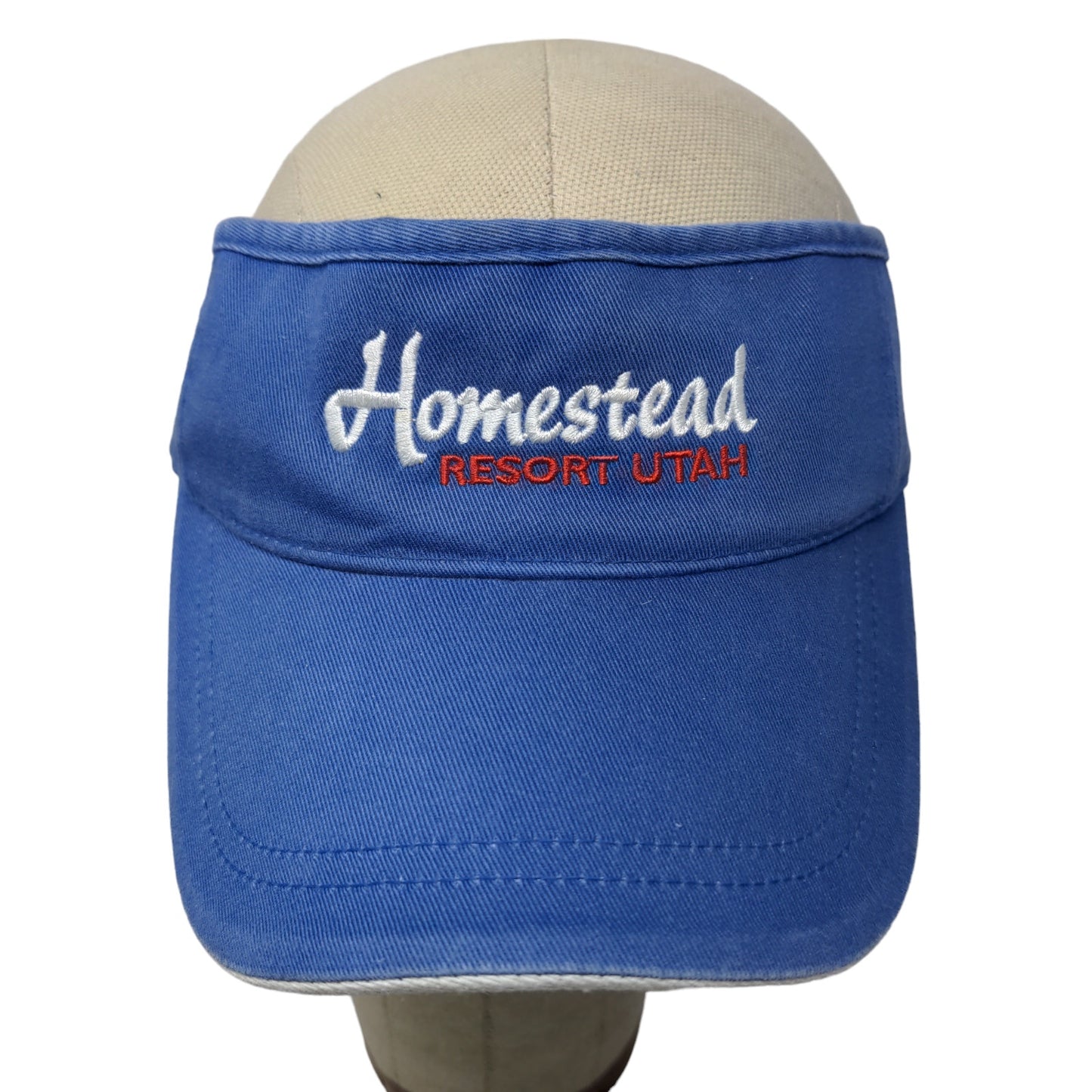 Imperial Men's Strapback Visor Hat Blue Adjustable Embroidered Homestead Resort