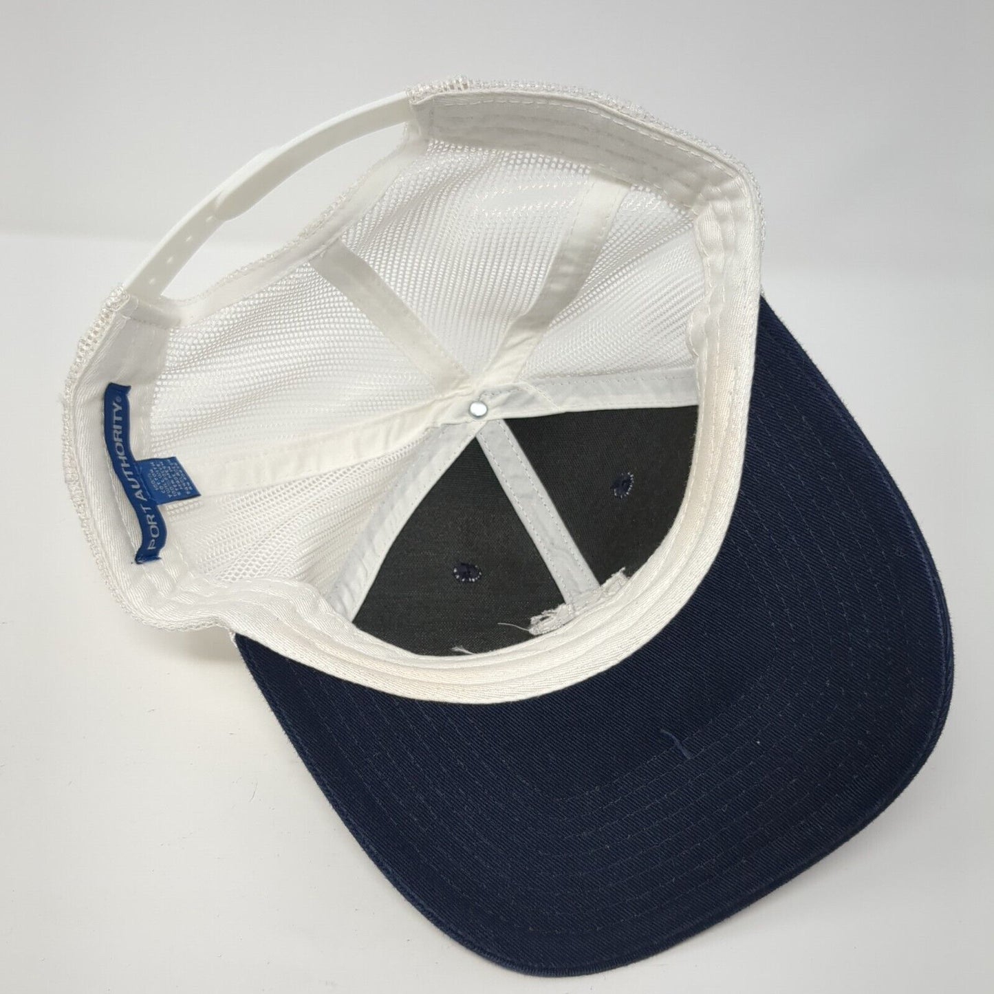 RJS Invitational Snapback Trucker Hat Blue OS Adjustable Mesh Port Authority